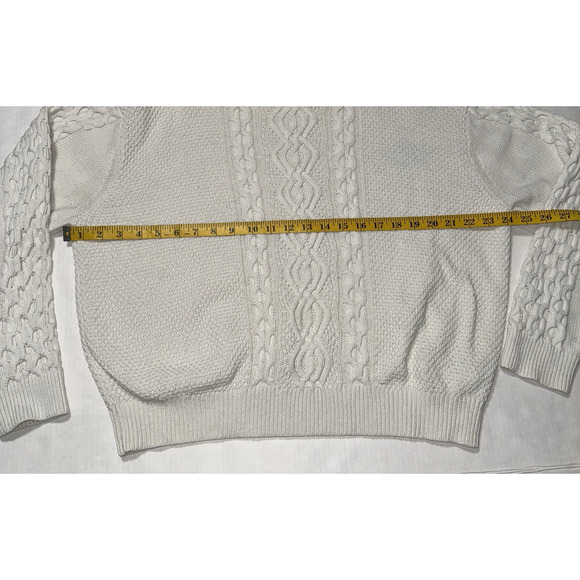 Urban Outfitters Womens M Sweater Cable Knit Fishermen Cozy Neutral Autumn Warm - Picture 5 of 10